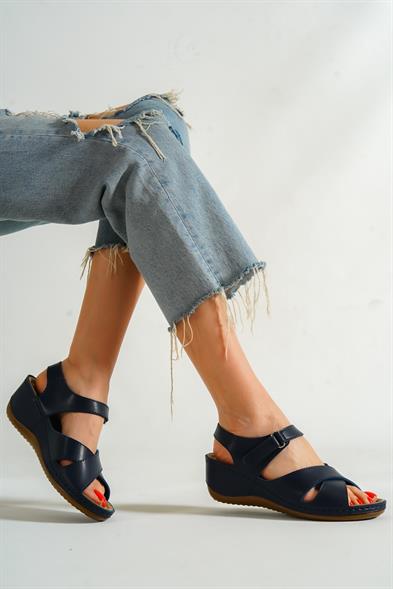 Capone Celeste Z6312 Women Navy Comfort Anatomical Sandals image 6