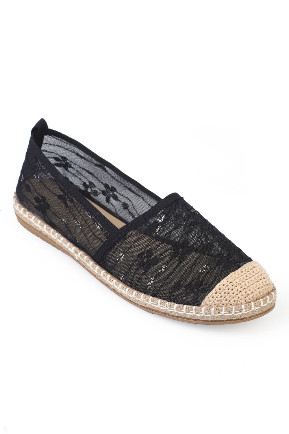 Capone 001 Women Black Espadrille
