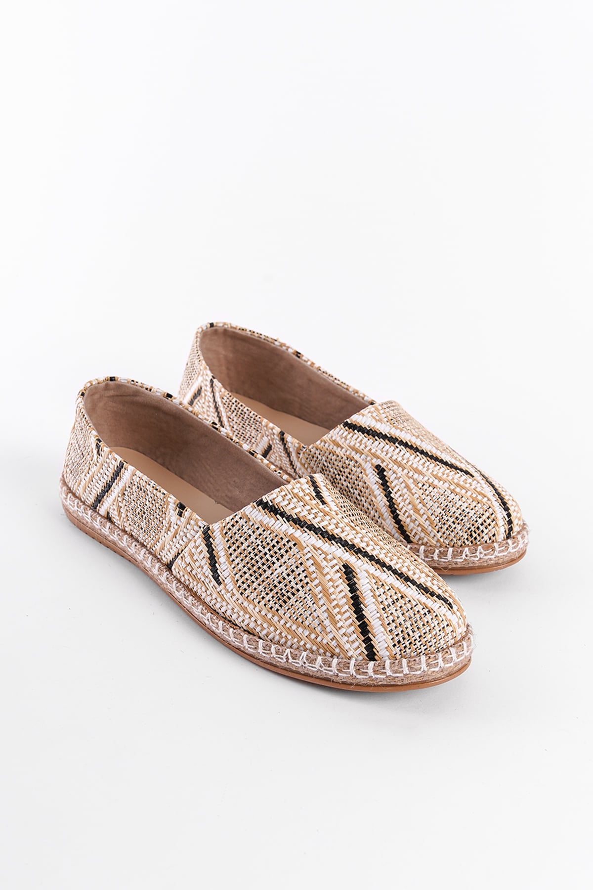 Capone 001 Women Black White Espadrille