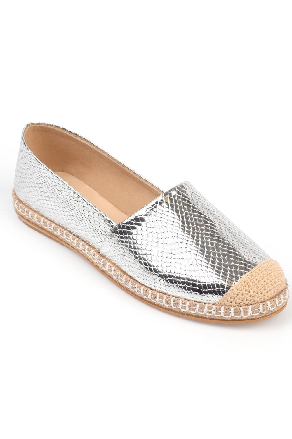 Capone 001 Women Silver Espadrille