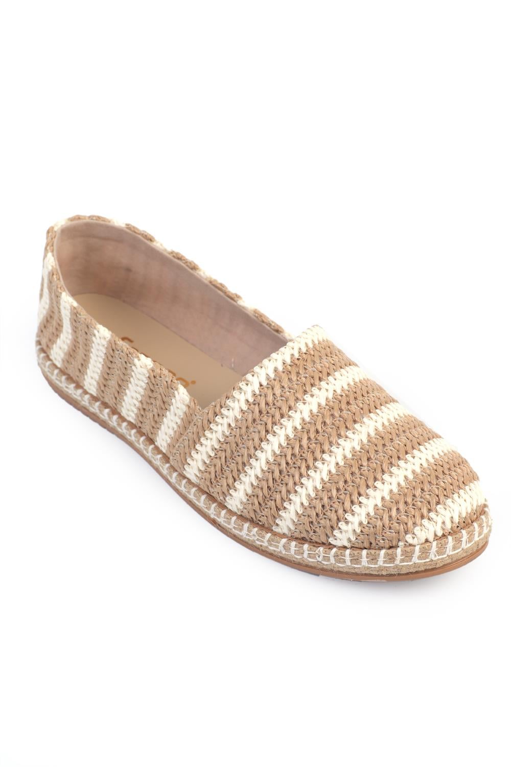 Capone 001 Women White Beige Espadrille