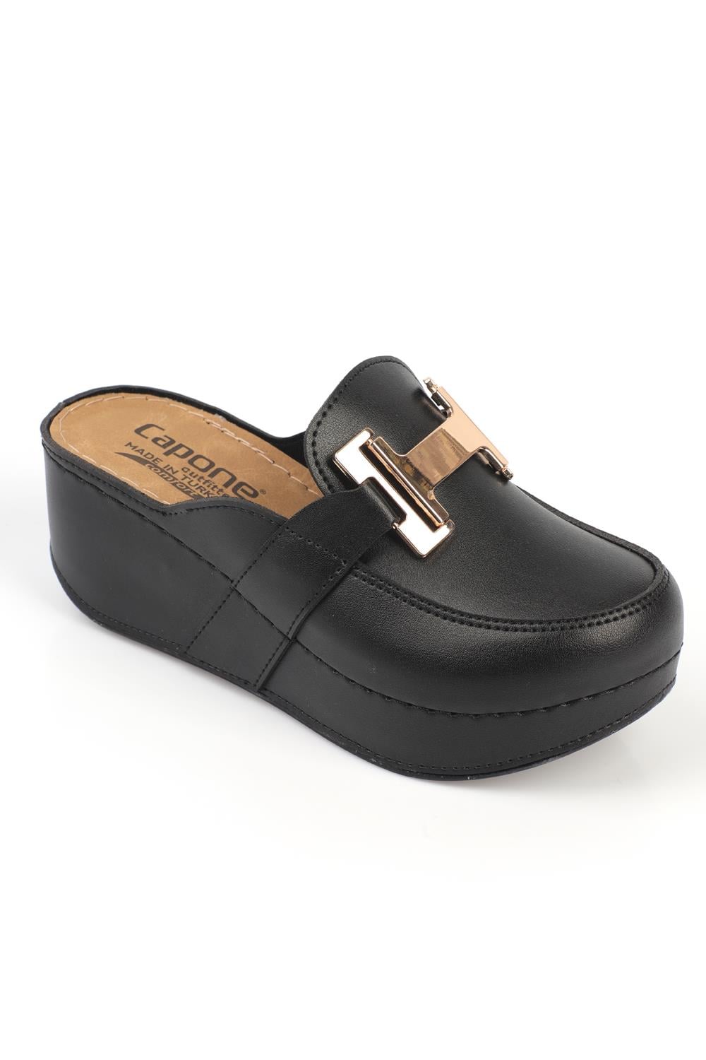 Capone 612005 Women Black Slingback Comfort Anatomical Sandals