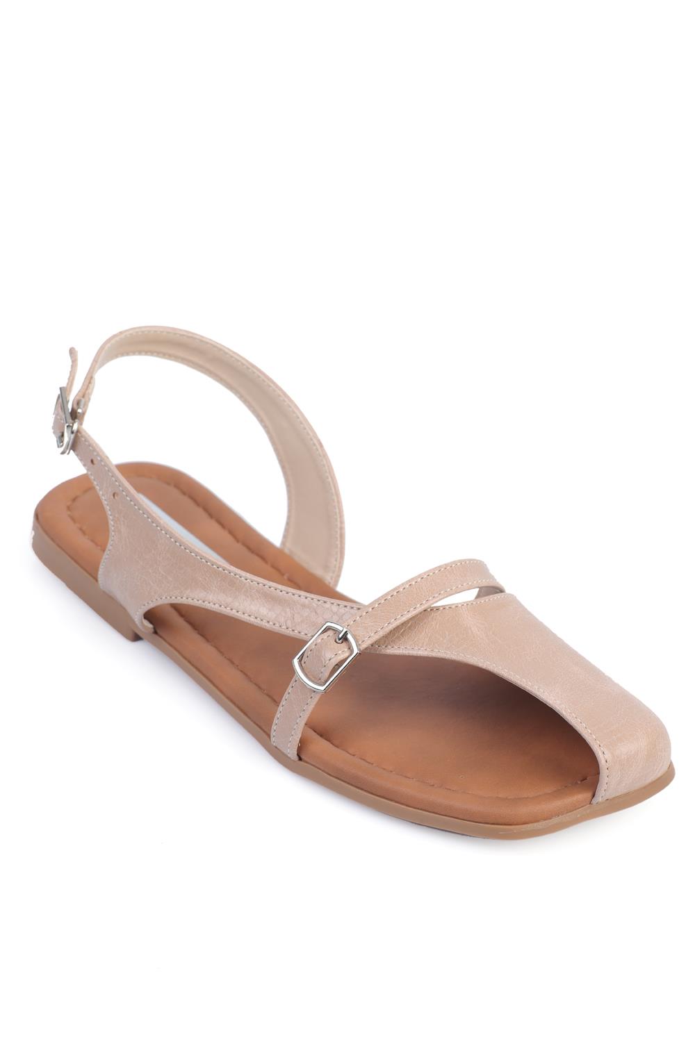 Capone Ankle Strap Women Beige Sandals