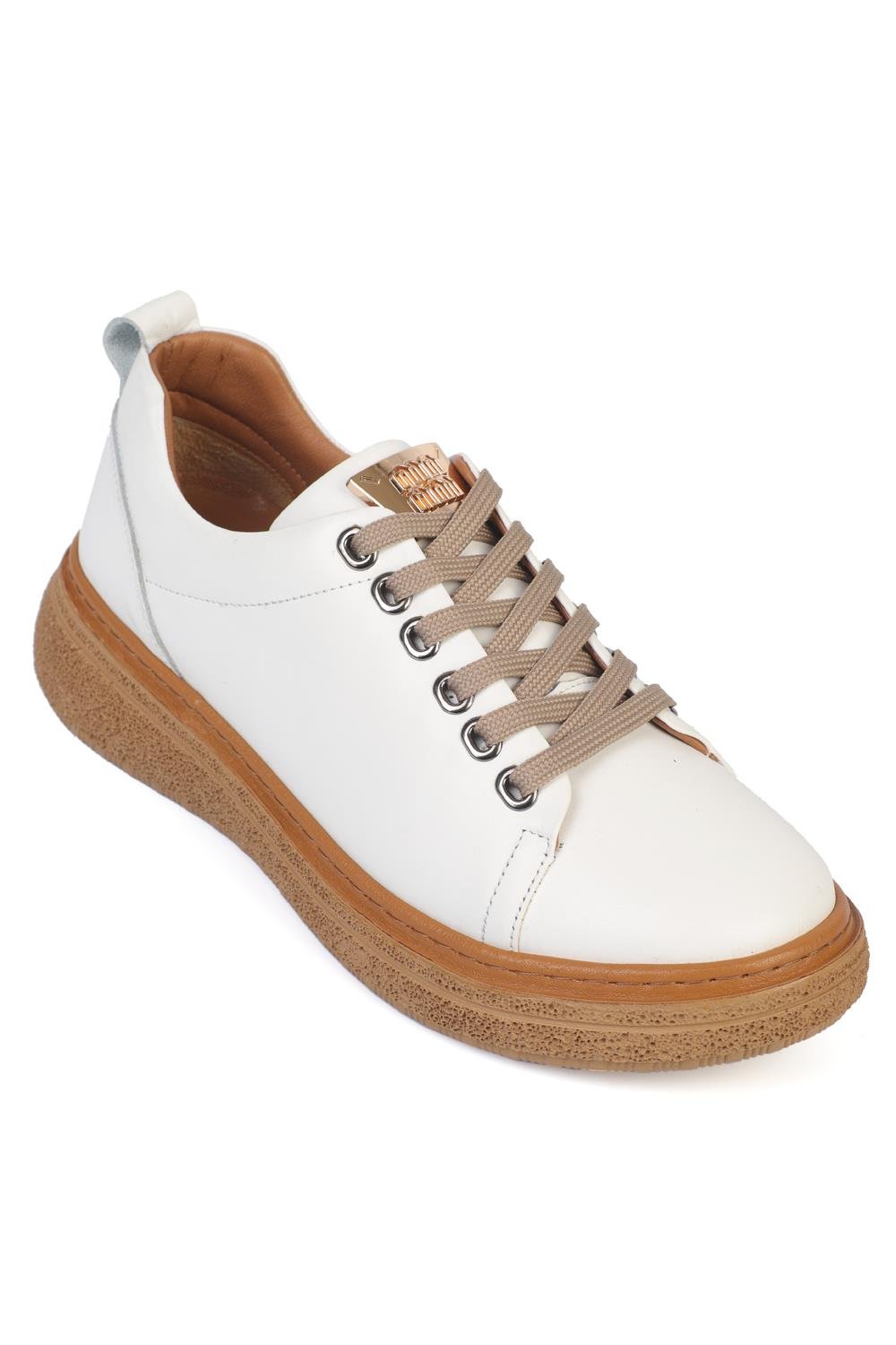 Capone Aurora Genuine Leather Comfort Women White Loafer