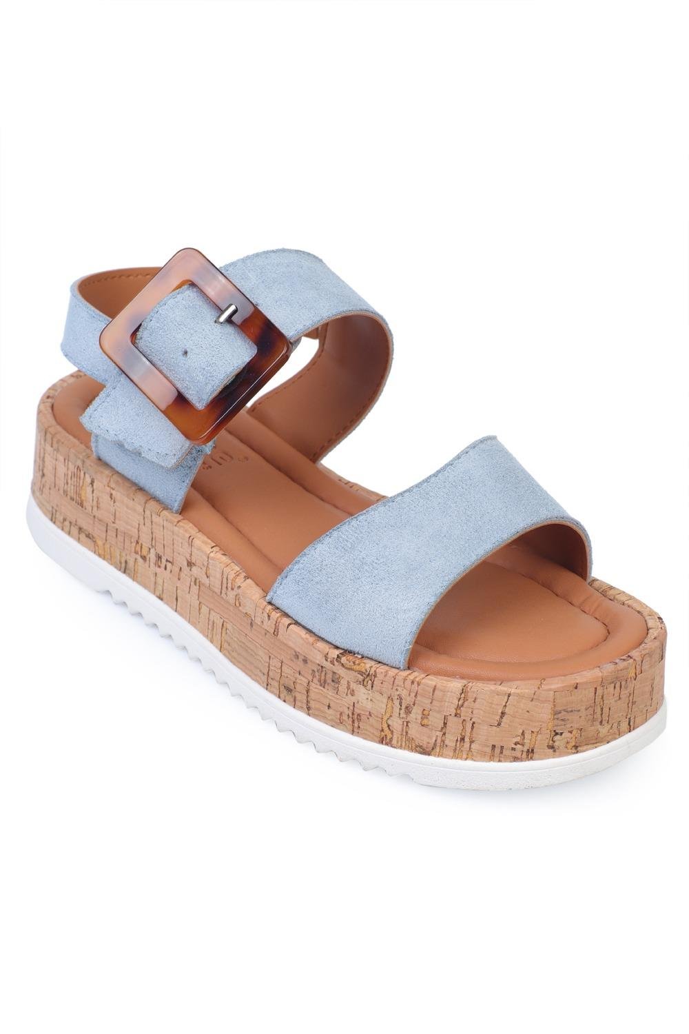 Capone Bertie Wedge Heeled Banded Women  Sandals