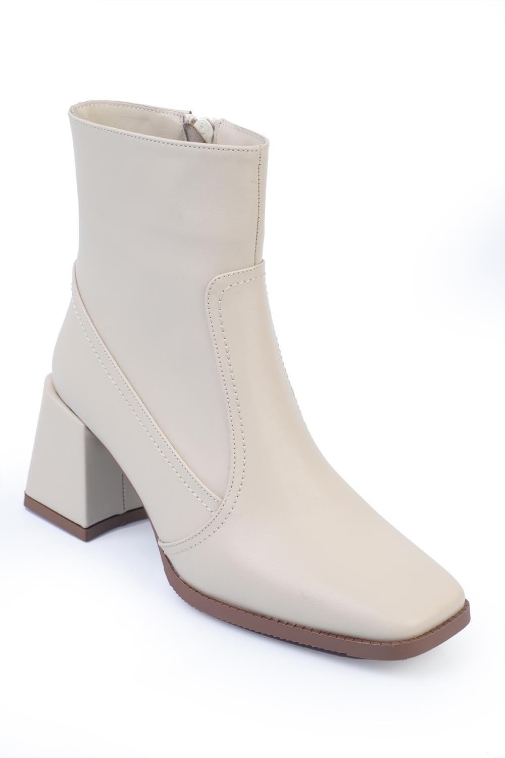 Capone Blunt Toe Side Zipper Woman Booties