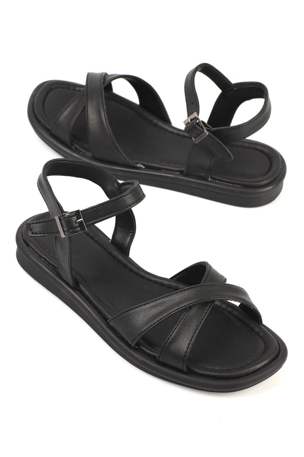 STRIVE New Black Leather Ladies Womens Casual Sandals Shoes RRP £80 UK Size  4 | eBay