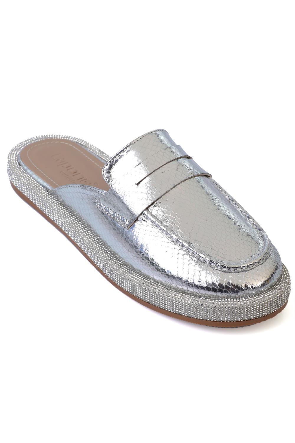 Capone Crystal Embellished Closed Toe Sandals