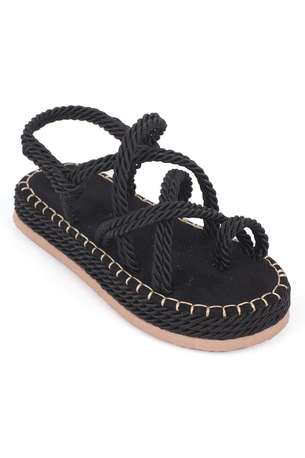 Capone Eden Wedge Heel Rope Woman Sandals