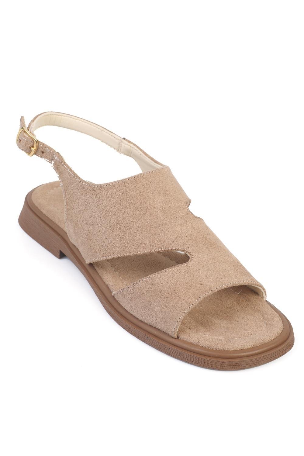 Capone Emmie Suede Look Women Sued Mink Sandal