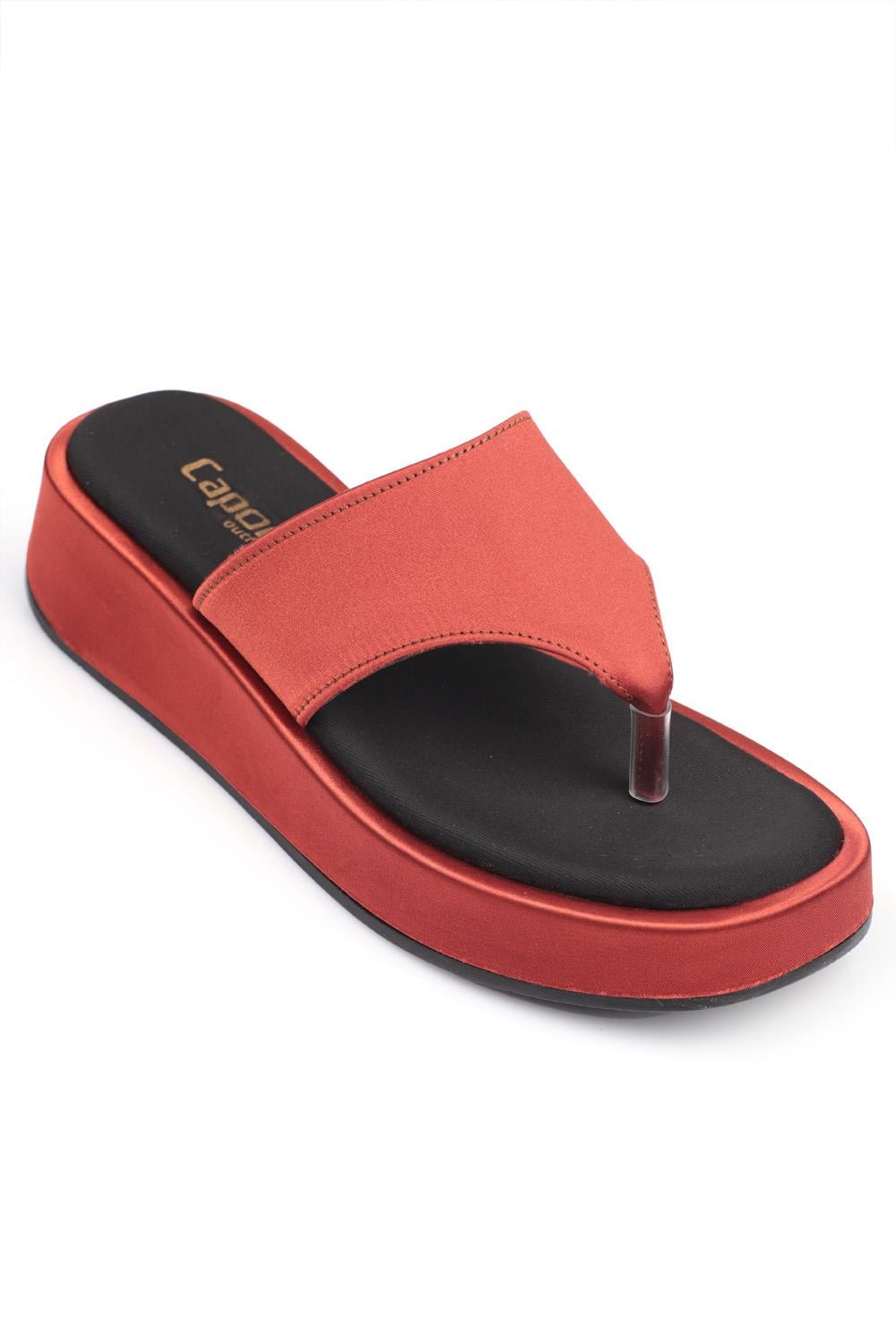 Capone Flat Heel Thong Comfort Satin Fashion Woman Sandals
