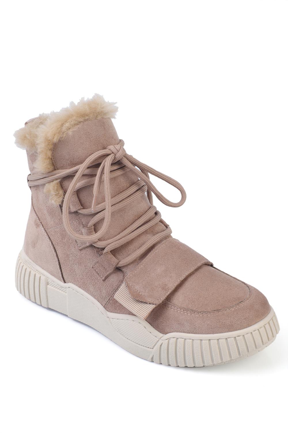 Capone Fur-Lined Women Mink Sports Boots