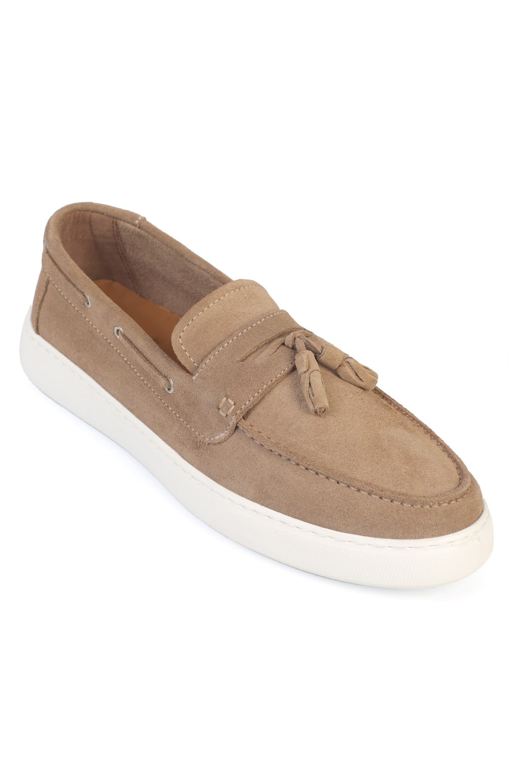 Capone Hammad Genuine Leather Suede Tassel Genuine Leather Lined Men Loafer