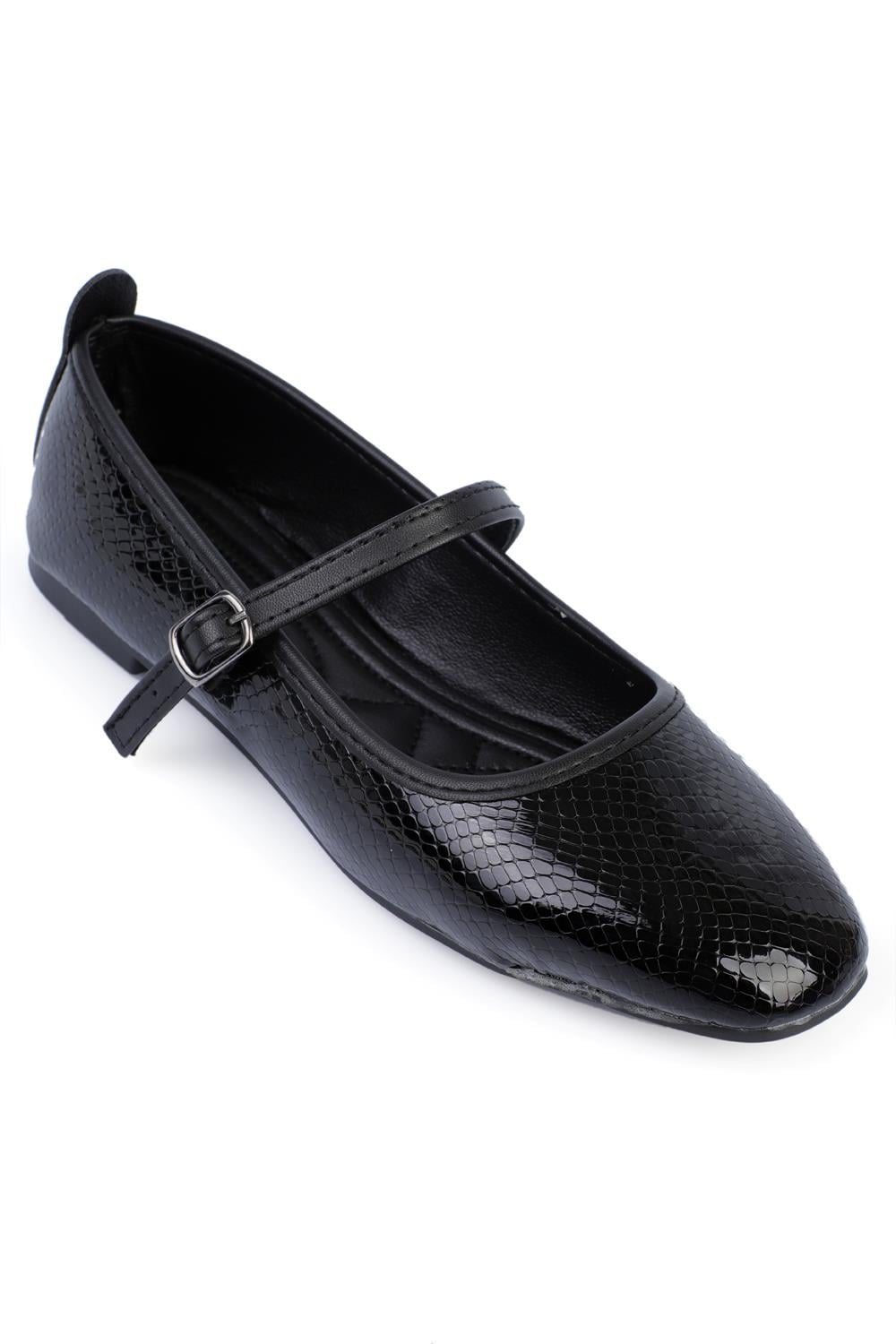 Capone Hana Trend Women Metallic Black Ballet Flats
