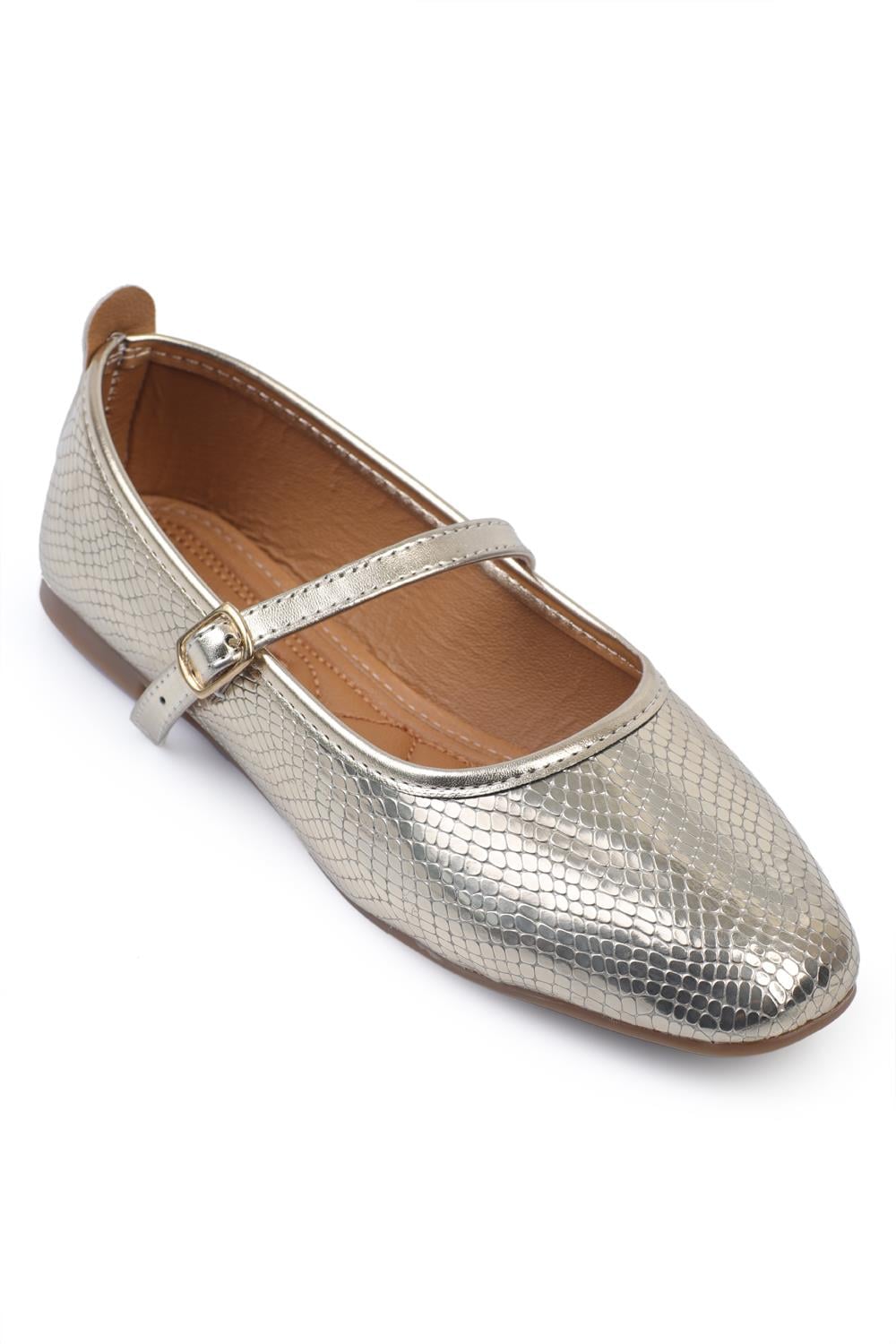Capone Hana Trend Women Metallic Gold Ballet Flats
