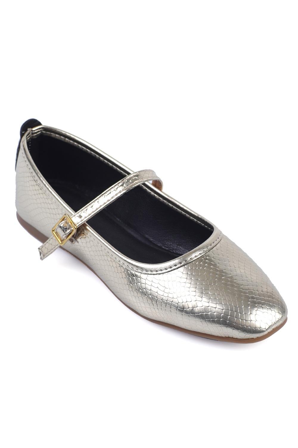 Capone Hana Trend Women Metallic Silver Ballet Flats