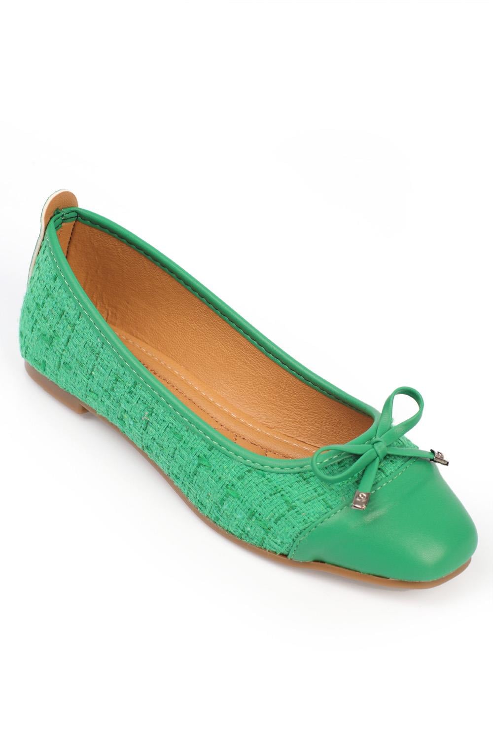 Capone Hana Trend Women Pine Green Ballet Flats