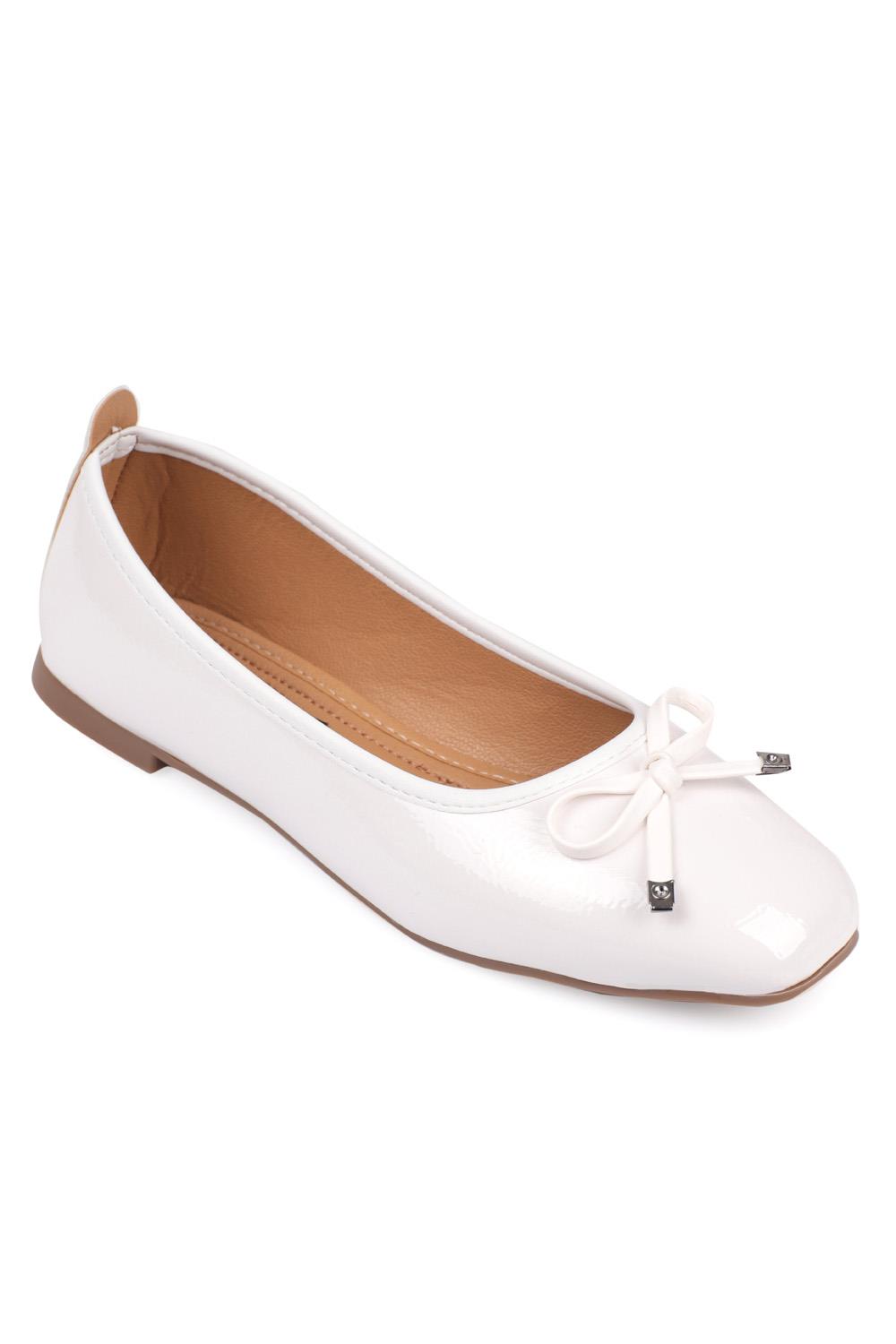 Capone Hana Trend Women White Ballet Flats