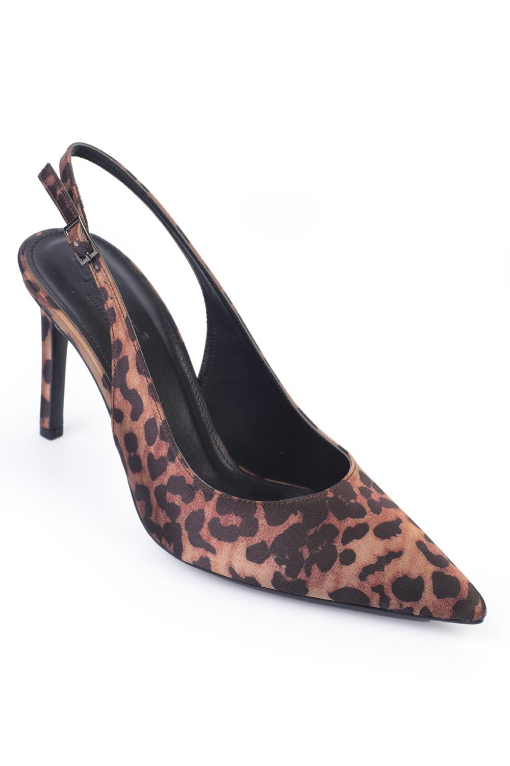 Capone Heeled Open Back Women Leopard Stiletto