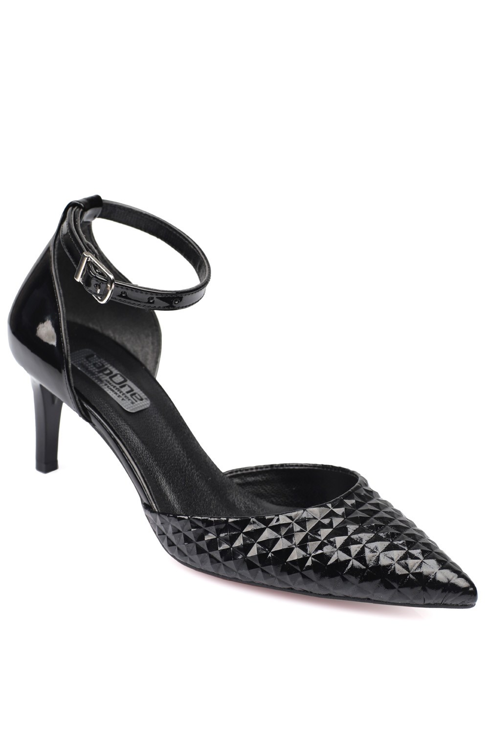 Capone Jessica Ankle Strap Women Black Stiletto
