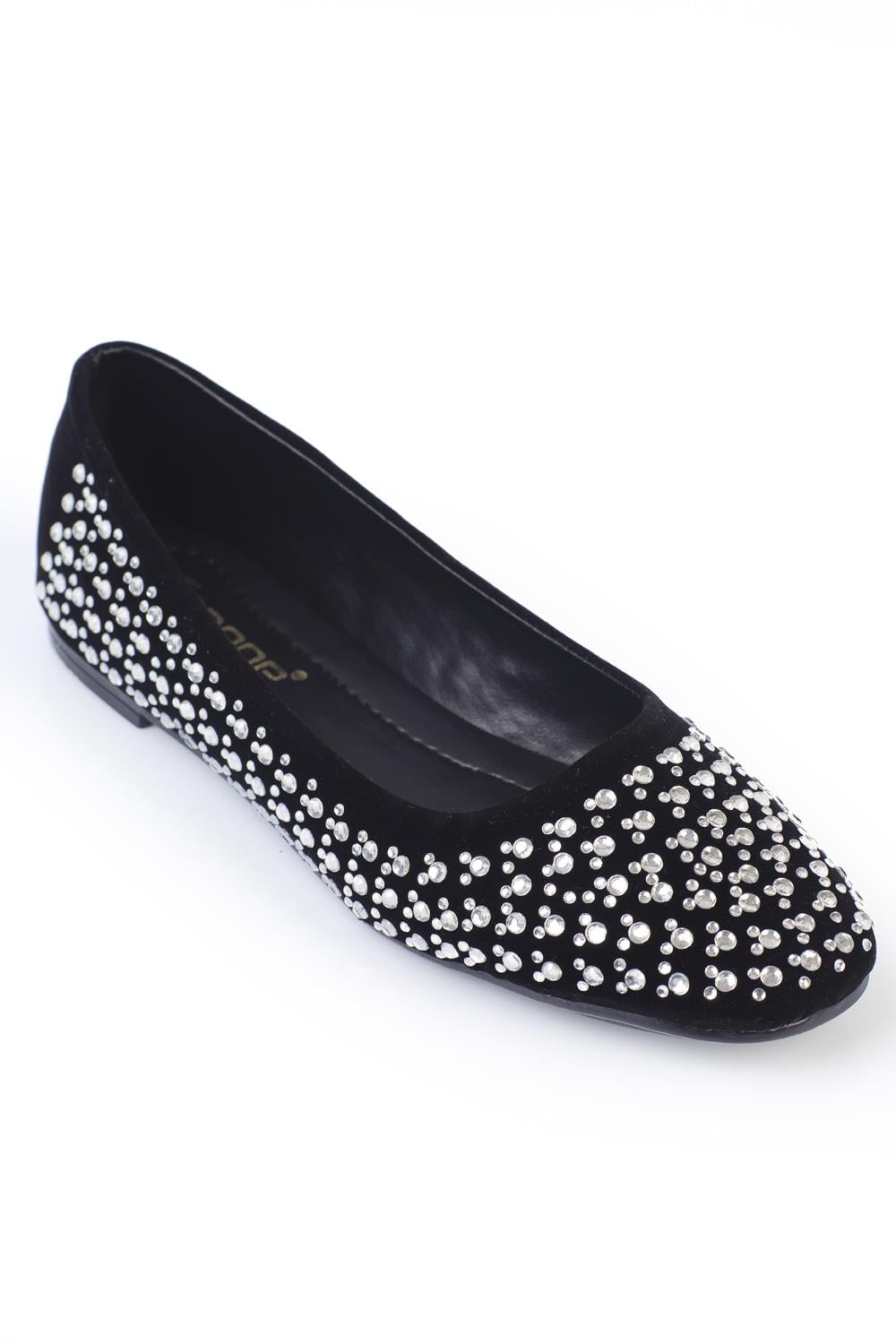 Capone Karla Women  Crystal Embellished Ballerina