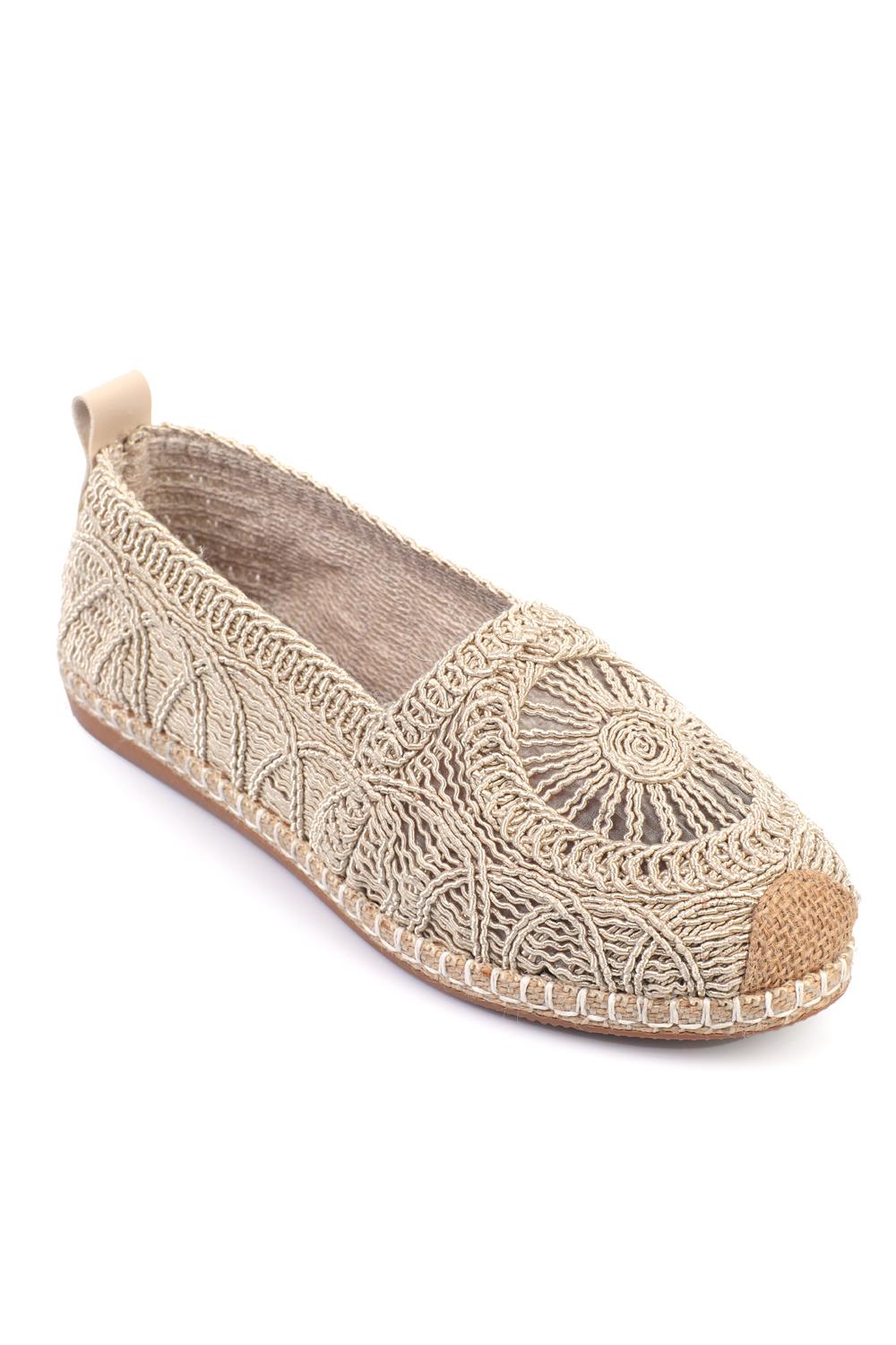 Capone Knitted Women Beige Espadrille