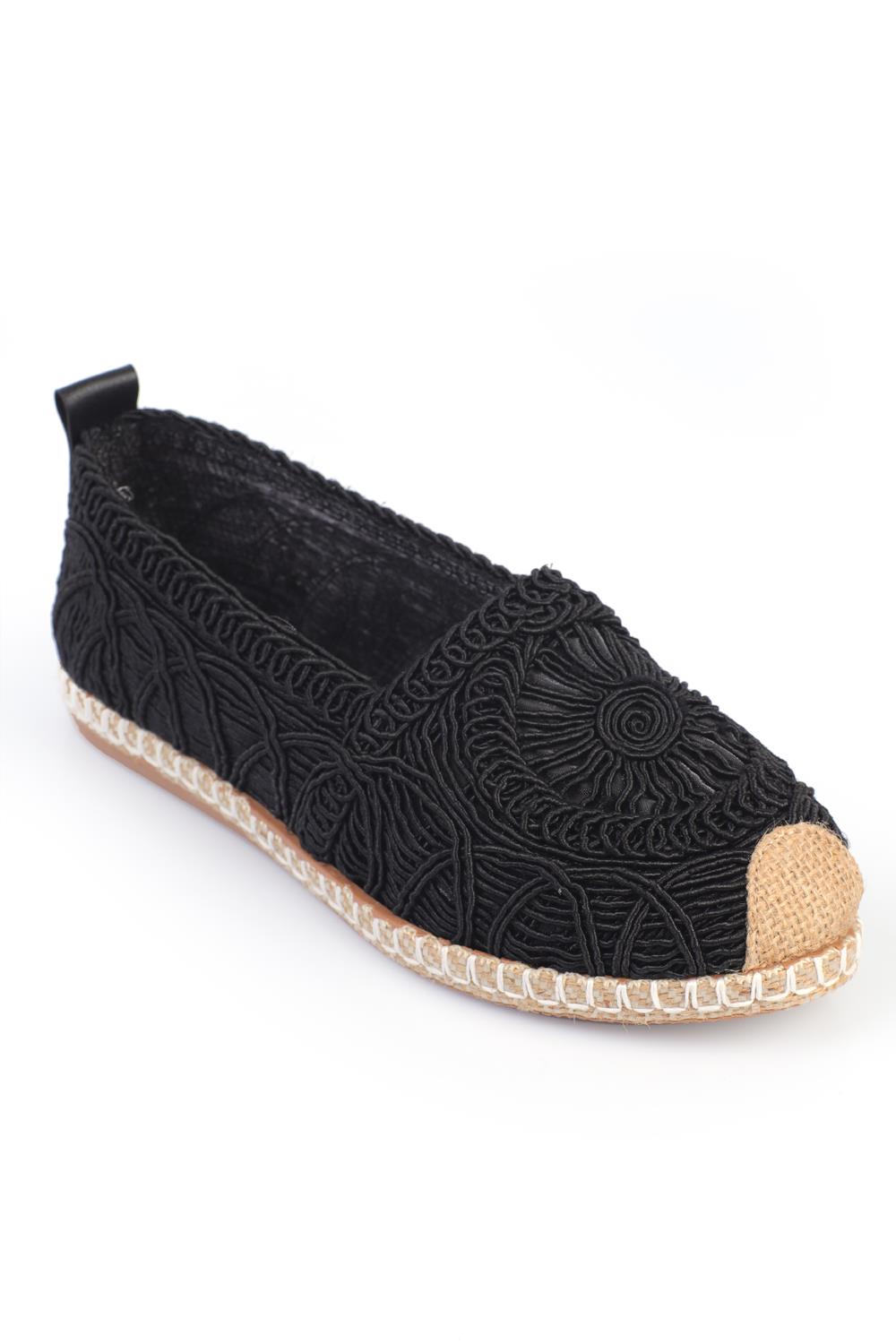 Capone Knitted Women Black Espadrille