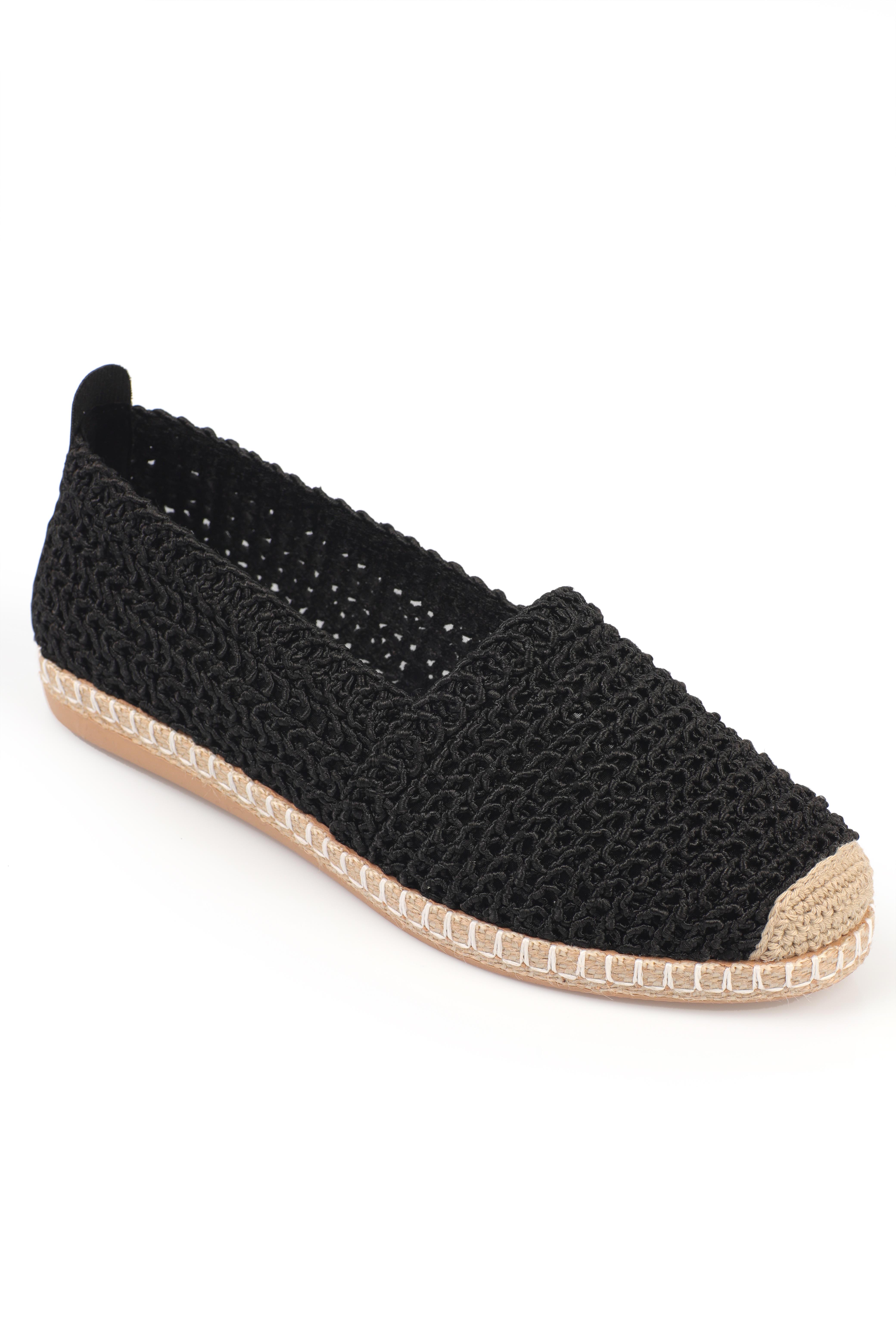 Capone Knitted Women Black Espadrille