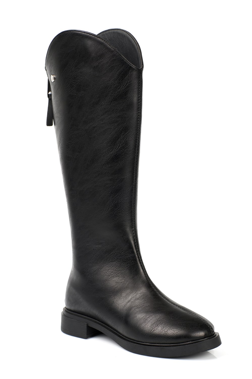 Capone Larine Round Toe Back Zip Women  Riding Boot