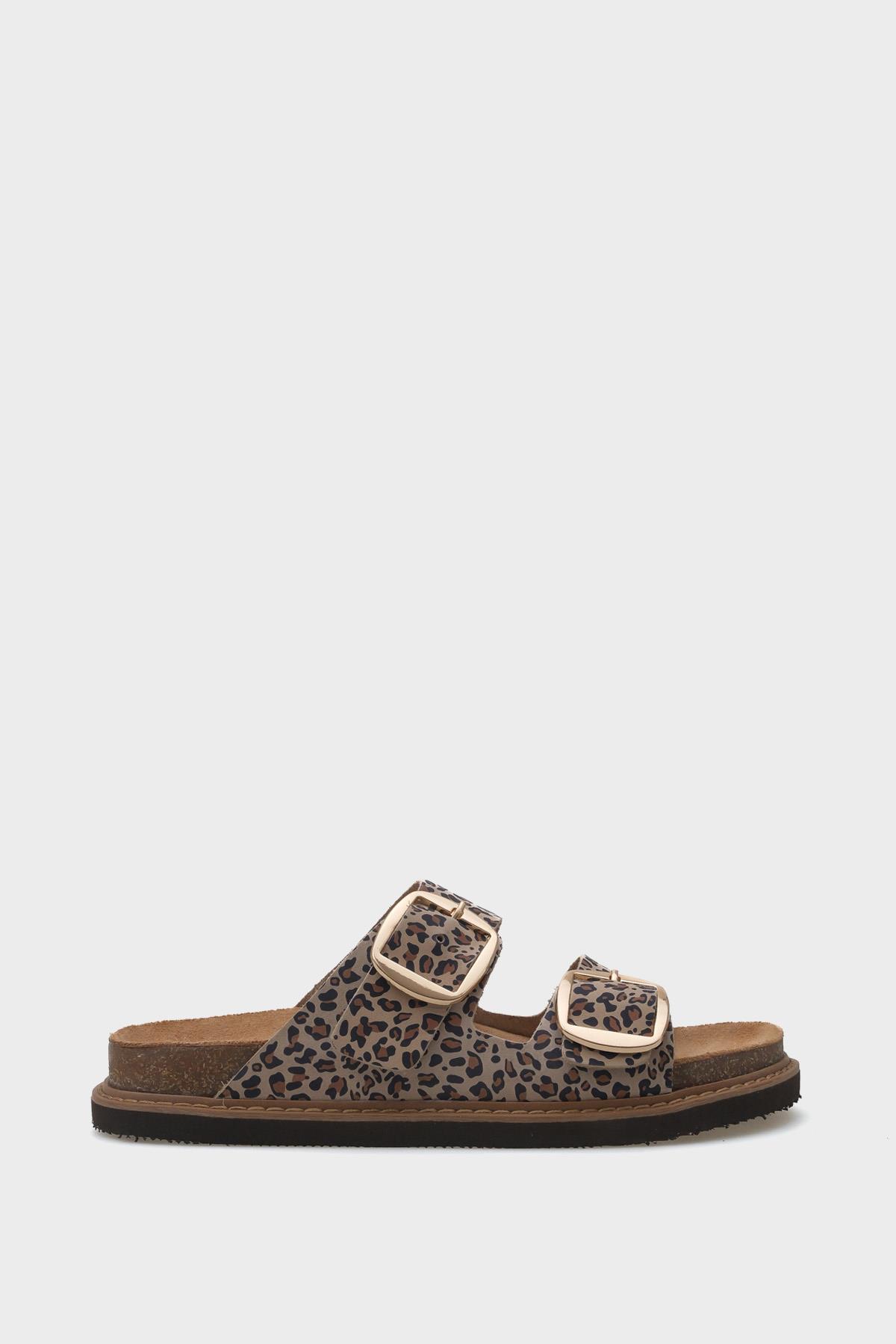 Capone Leopard Leather Women Leopard Sandals