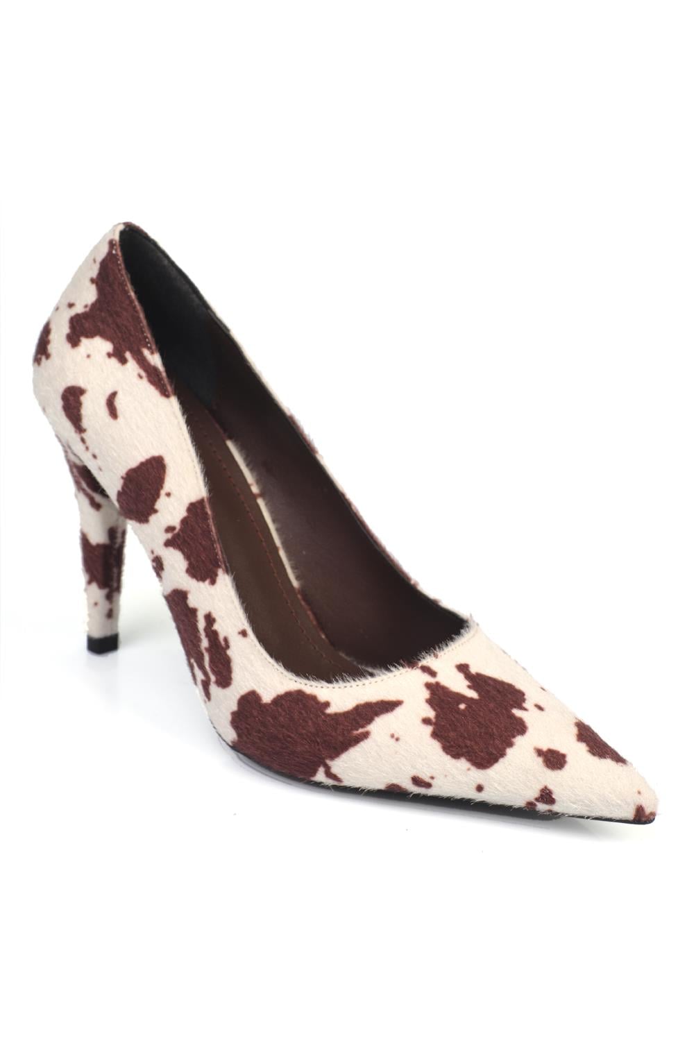 Capone Medium Heel Women Brown Stiletto