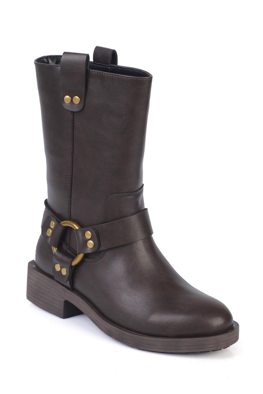 Capone Metal Accessory Biker Boots