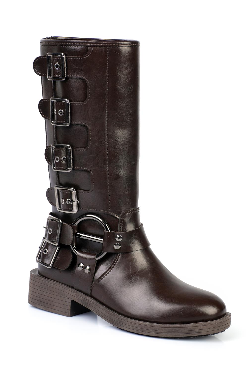Capone Metal Accessory Biker Boots