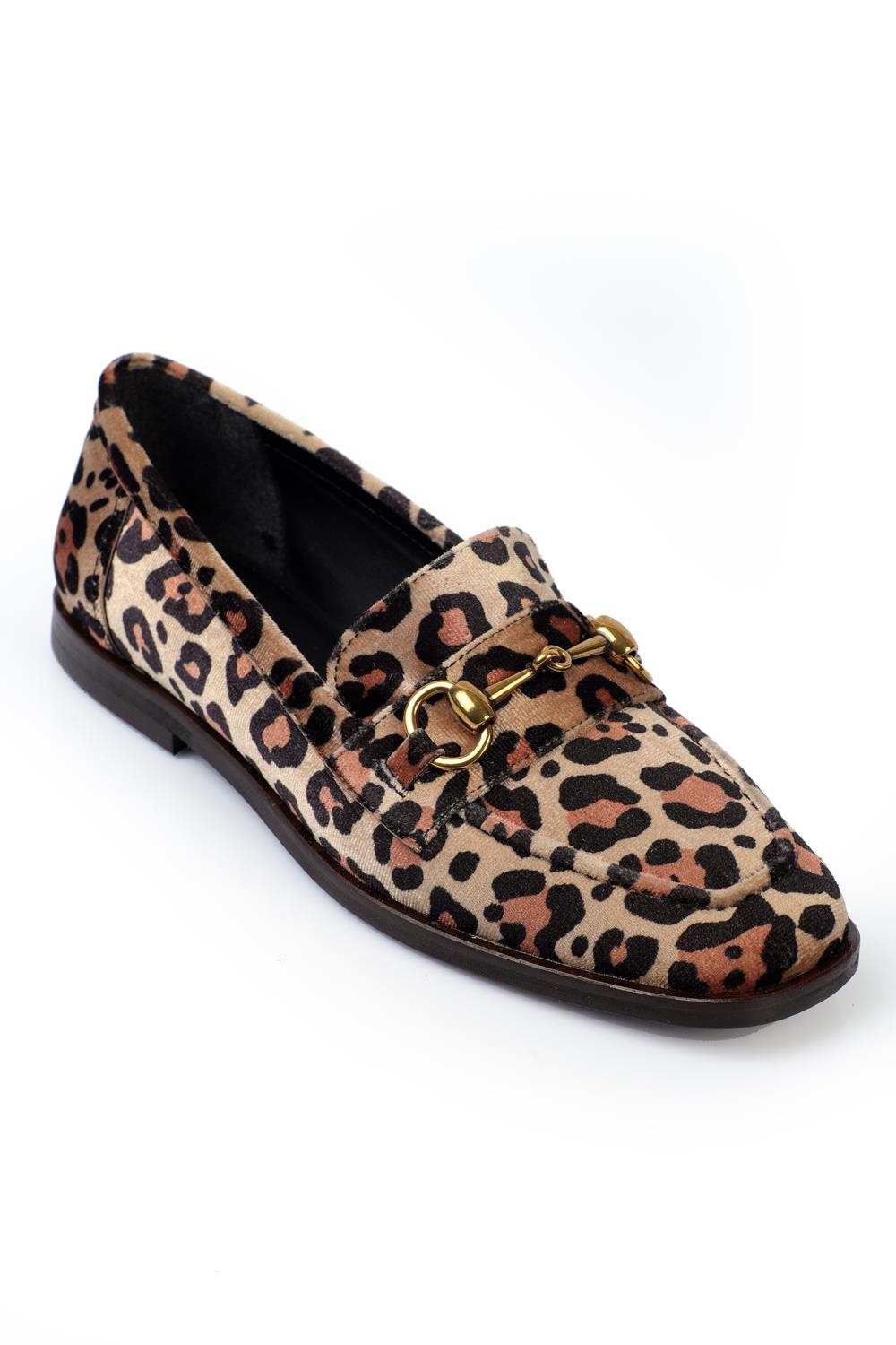 Capone Metal Buckled Women Black Loafer