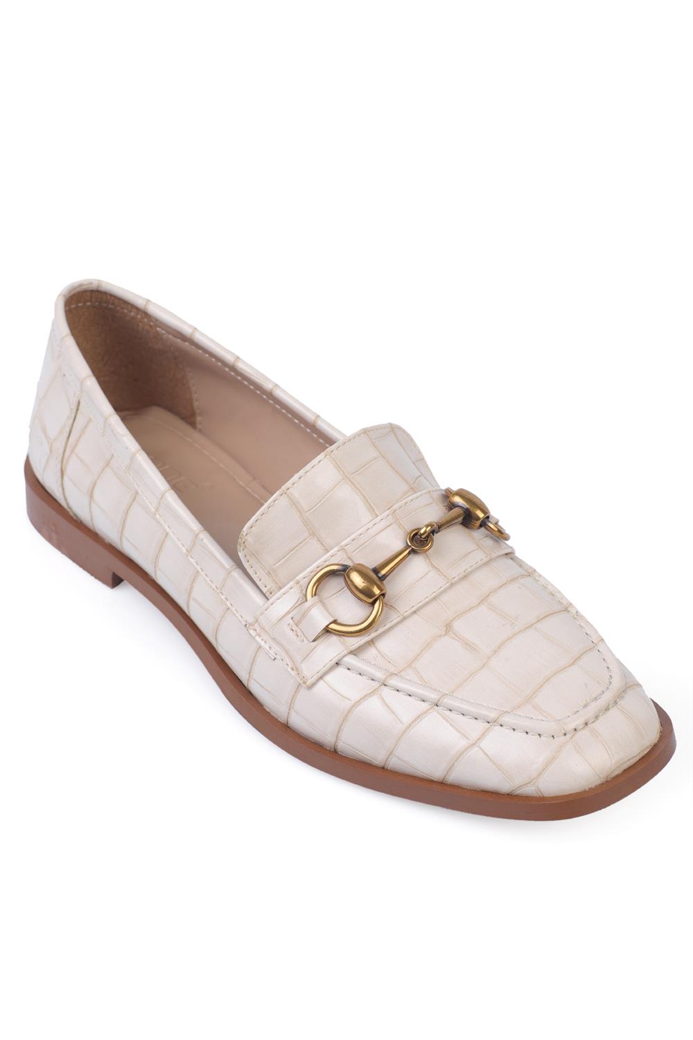Capone Metal Buckled Women  Loafer