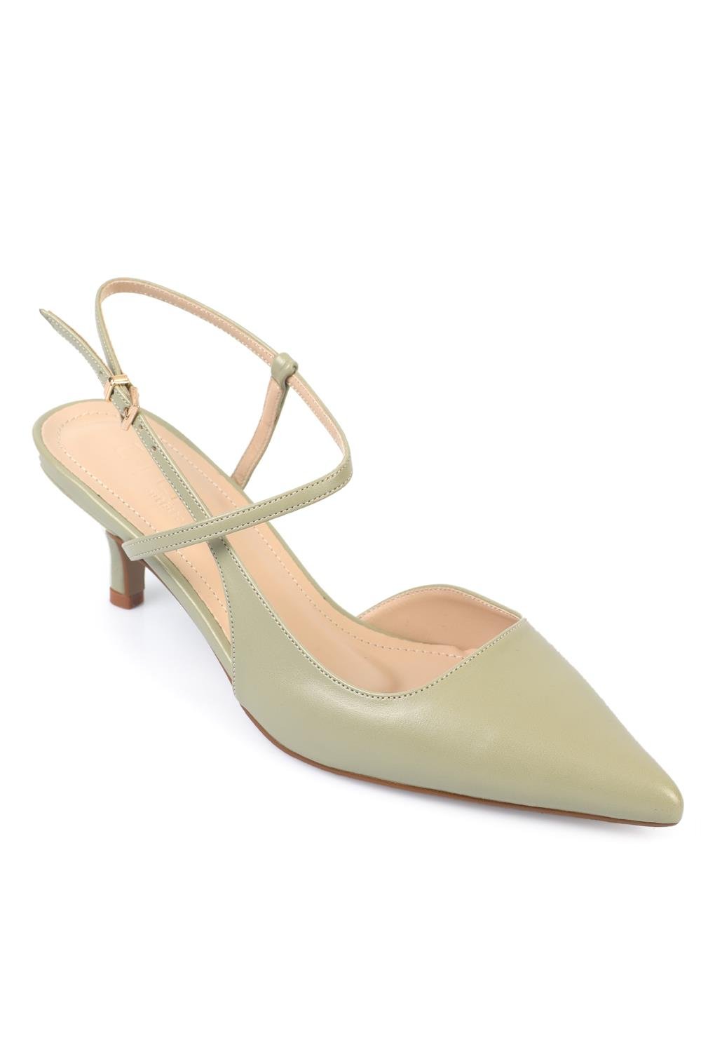 Capone Mid Heel Ankle Strap Pointed Toe Women  Shoes