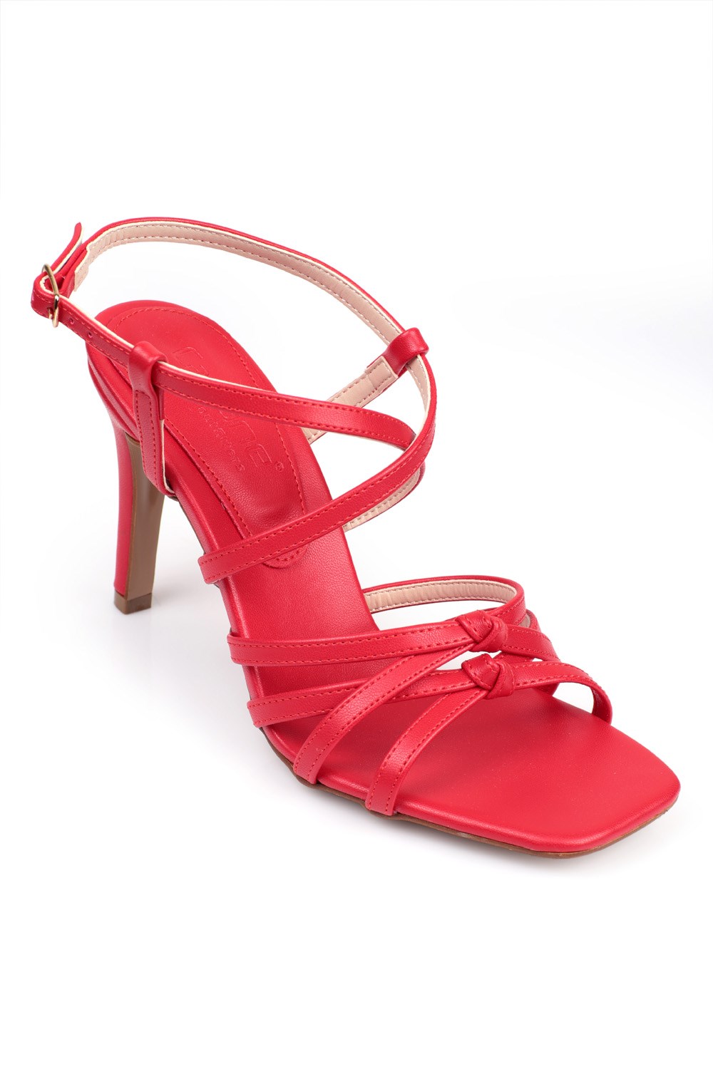 Capone Mid Heel Band Women Red Sandals