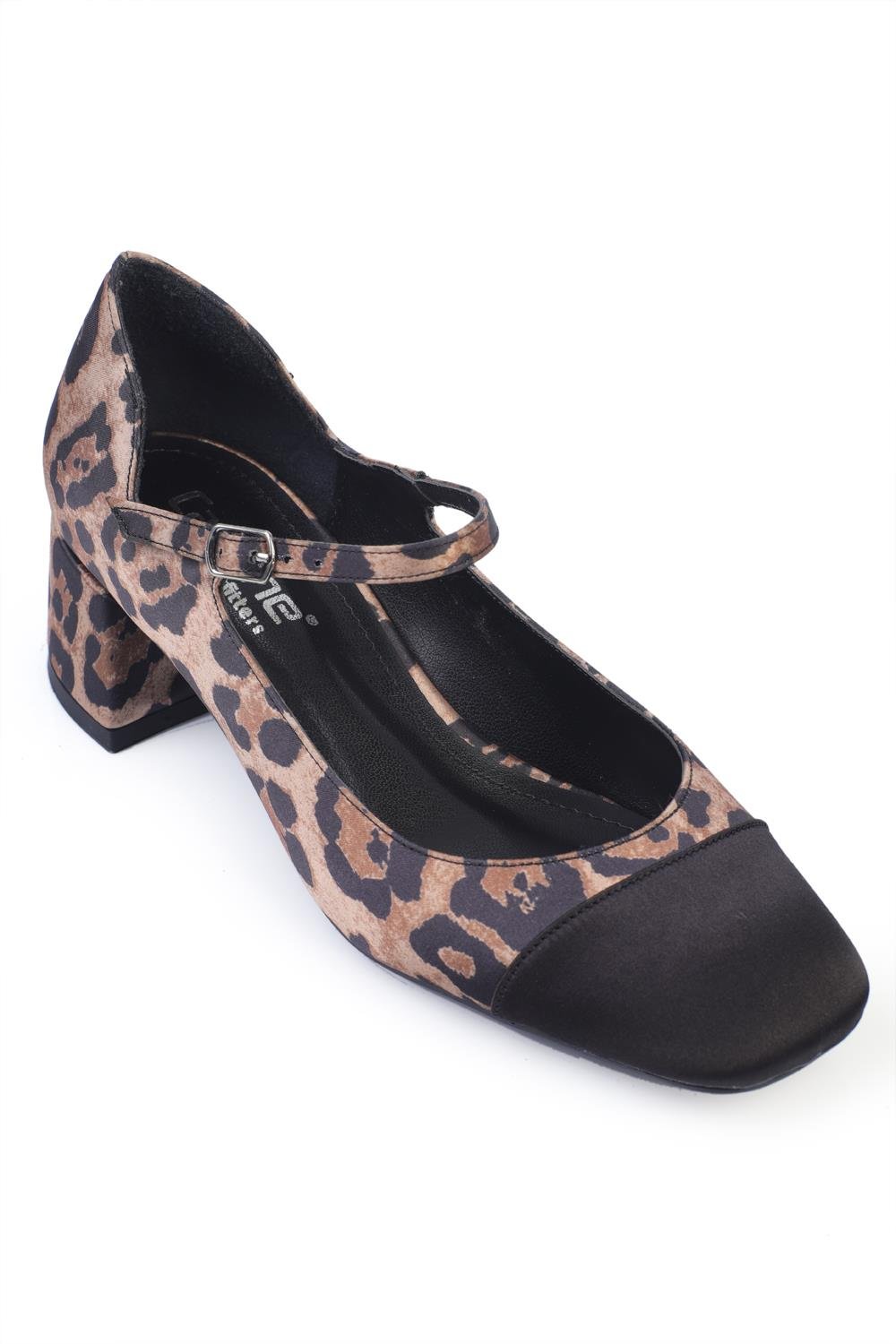 Capone Mid-Heeled Strapped Women Leopard Mary Jane Shoes