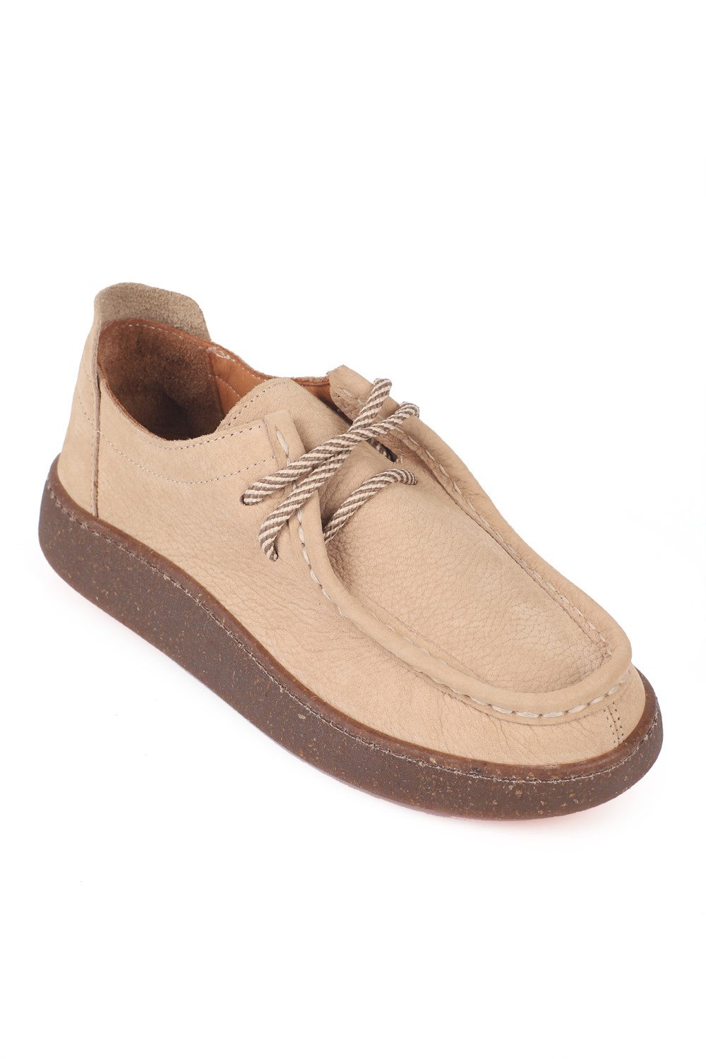 Capone Miranda Genuine Nubuck Leather Comfort Women Beige Loafer