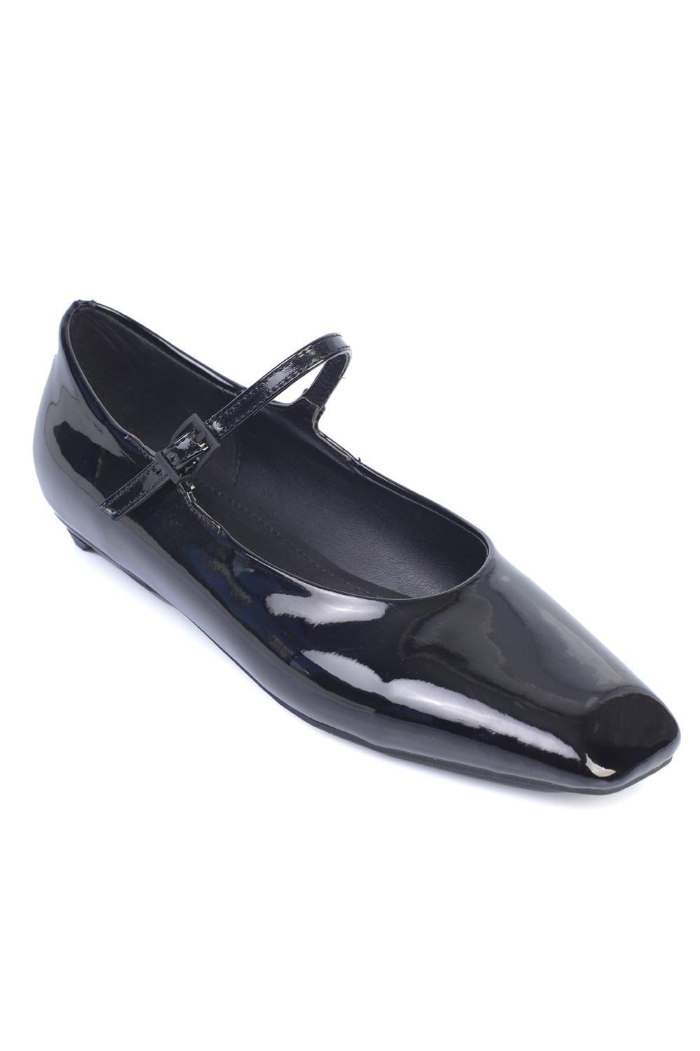 Capone Nickie Women Patent Black Ballerina