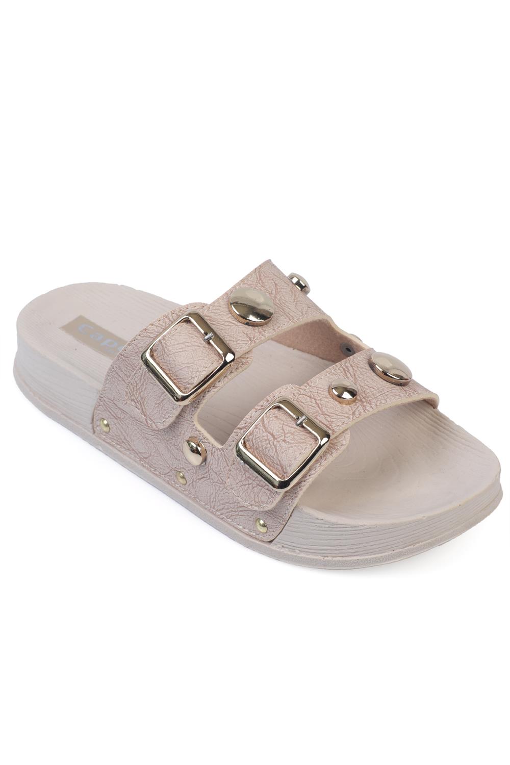Capone Outfitters 1056 Women Beige Sandal