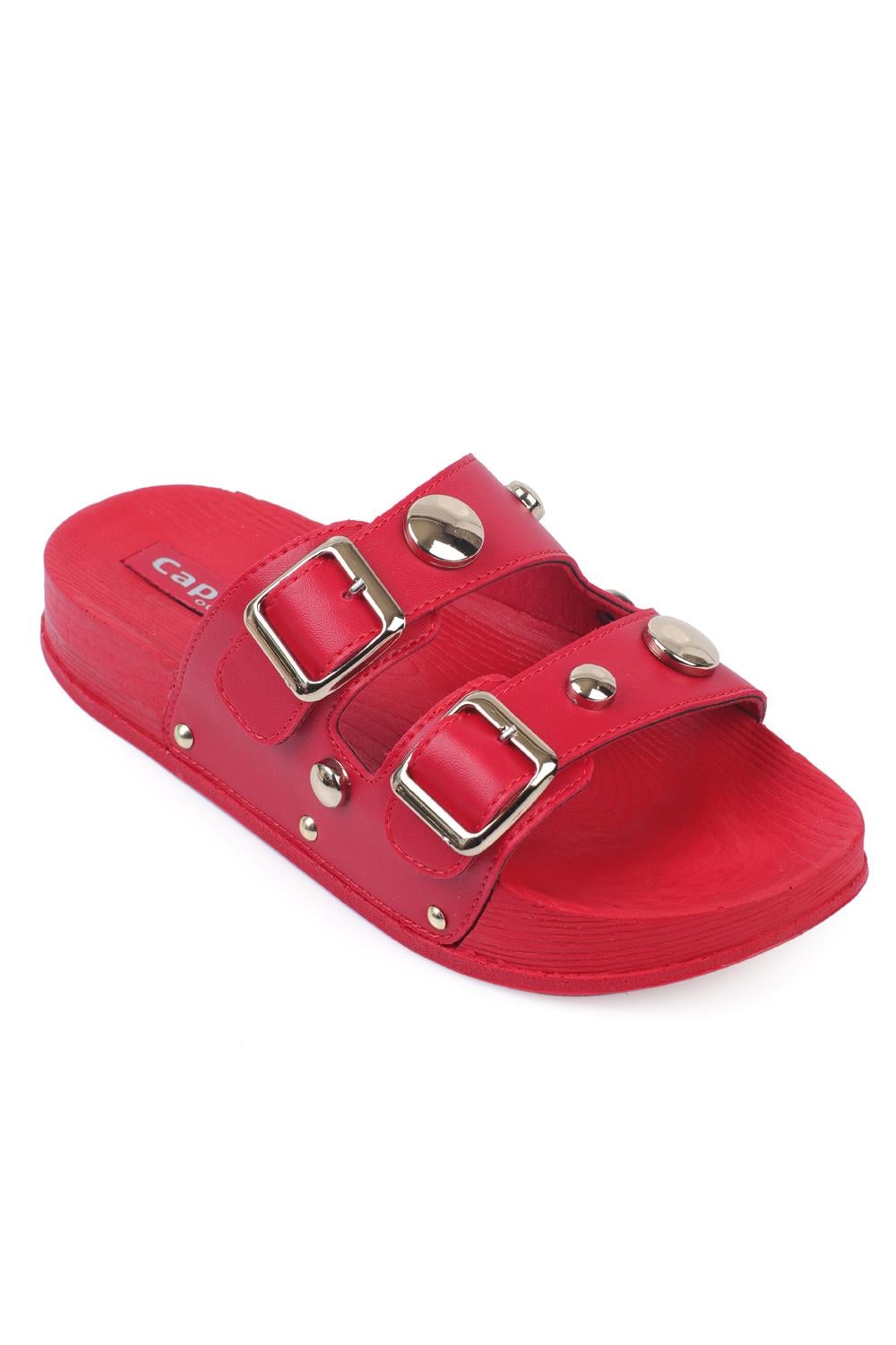 Capone Outfitters 1056 Women Red Sandal