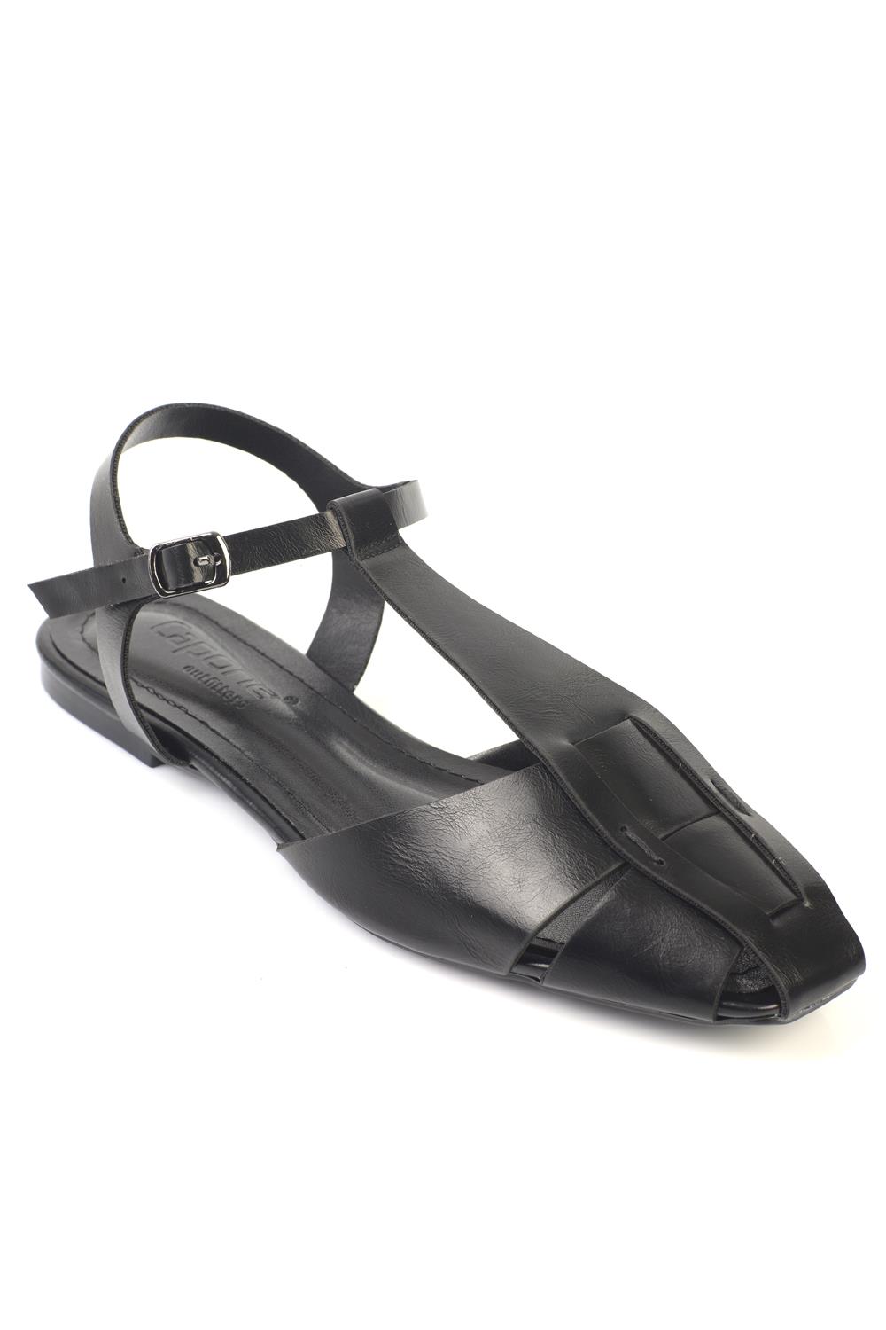 Capone Outfitters 1110 Women Black Ballerina