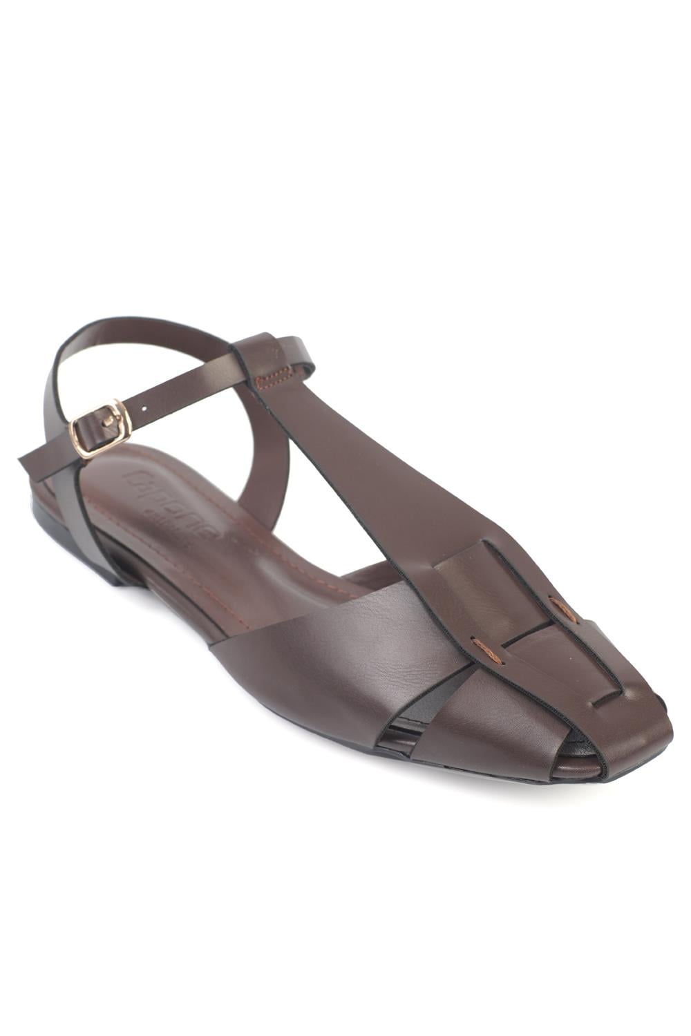 Capone Outfitters 1110 Women Brown Ballerina