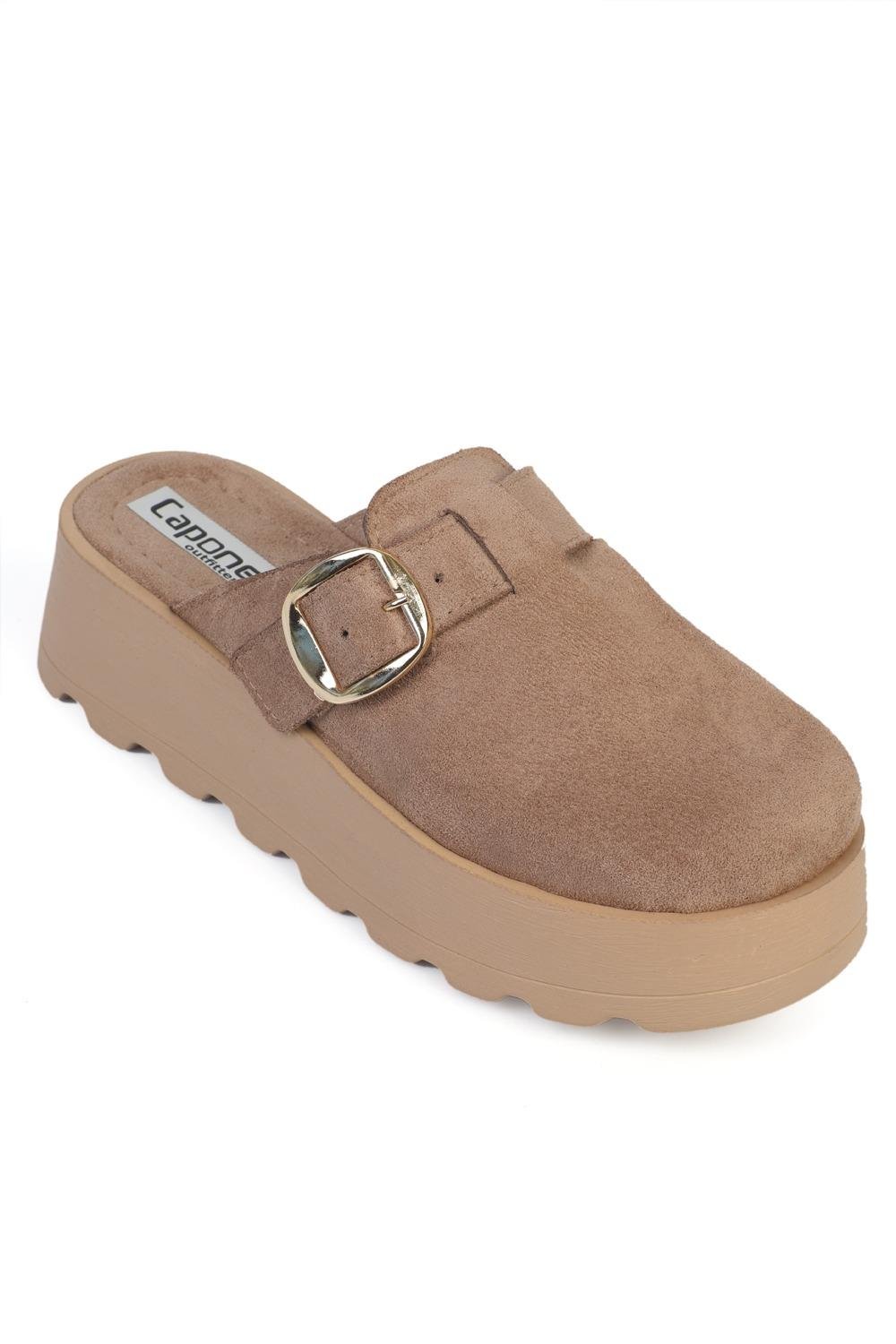 Capone Outfitters 125D Women Sued Mink Sandal