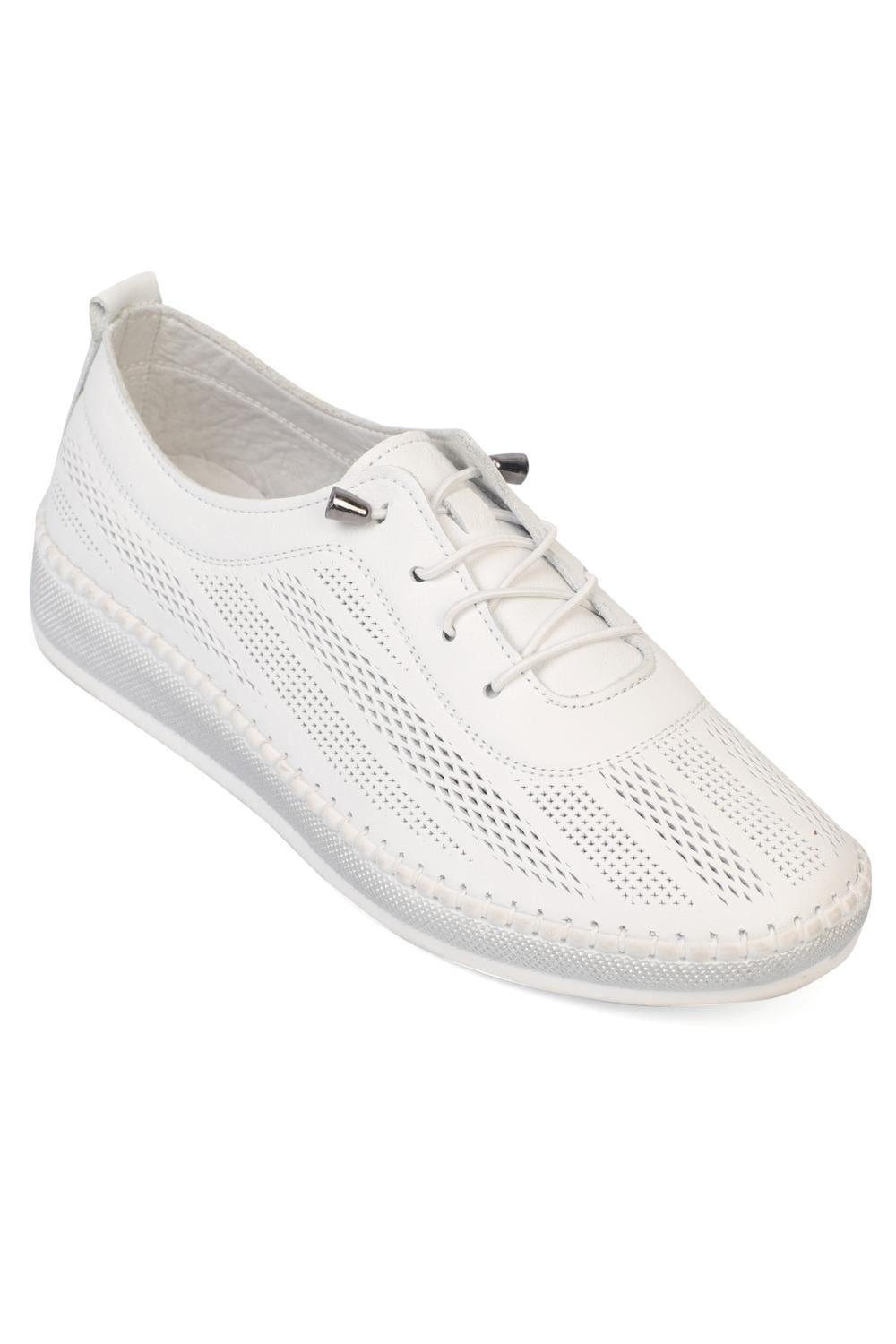 Capone Outfitters 157B Women White Ballerina