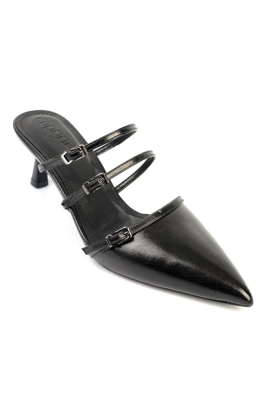 Capone Outfitters 1710 Women Black Sandal