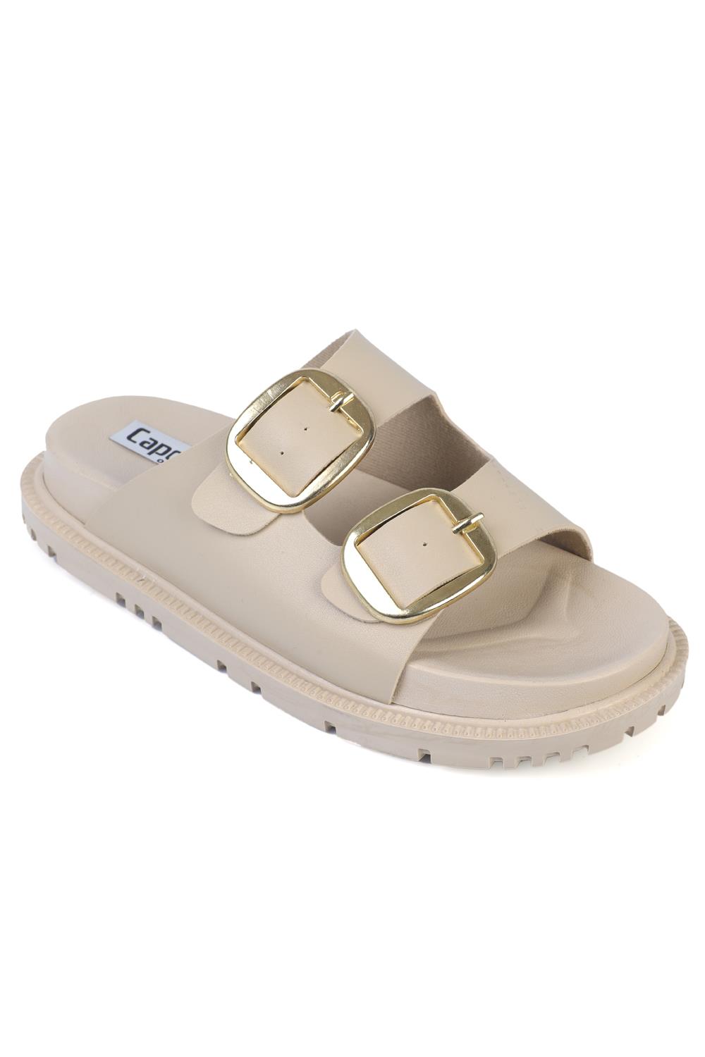 Capone Outfitters 1800 Women Beige Sandal