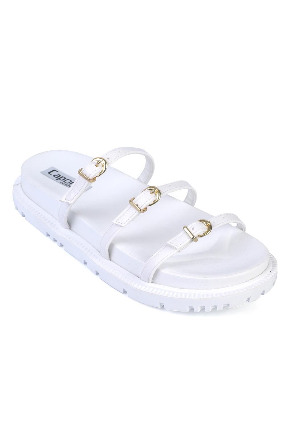 Capone Outfitters 1803 Women White Sandal