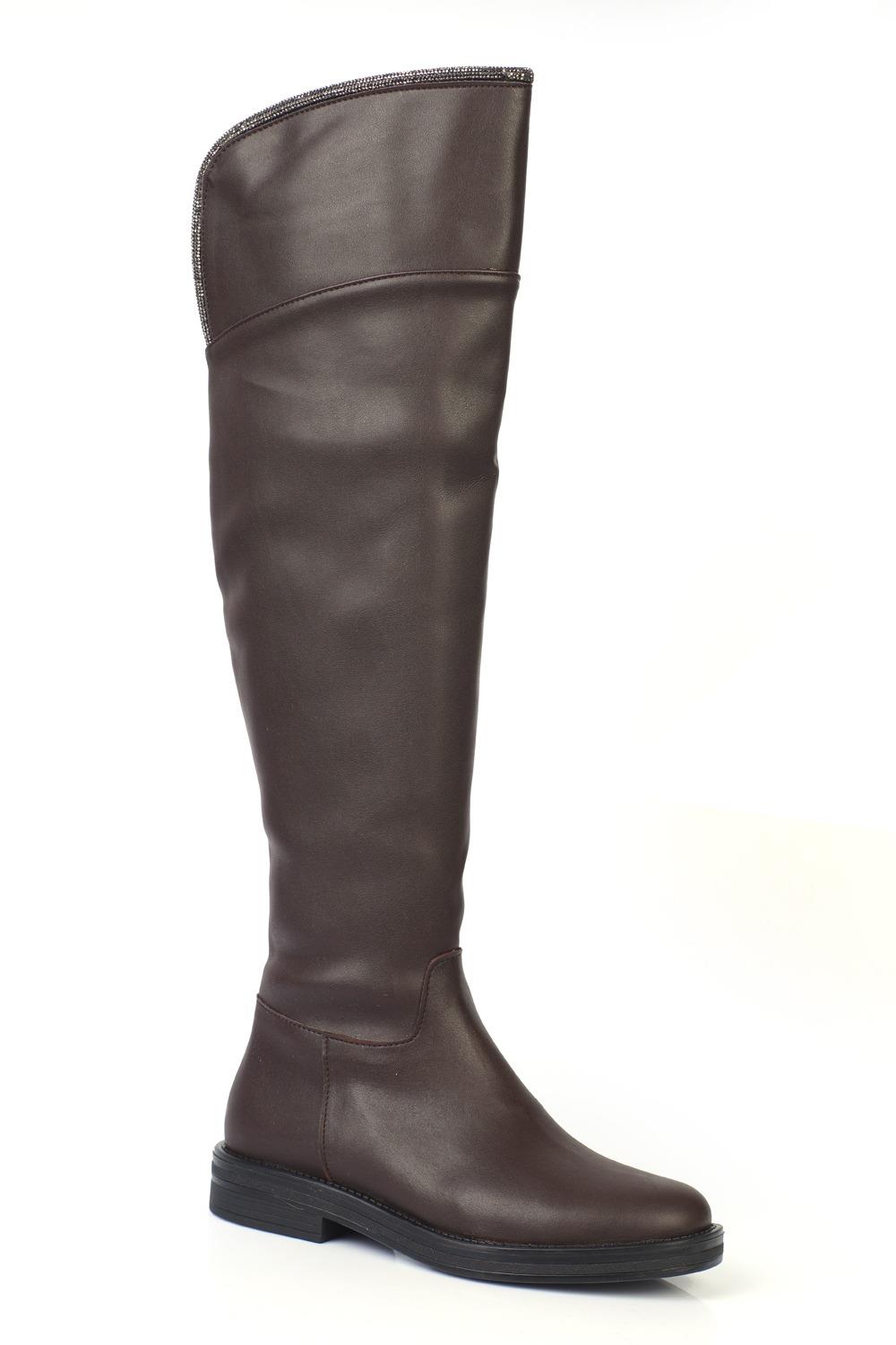 Capone Outfitters 2435 Women Dark Brown Boot